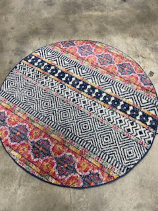 SAFAVIEH ROUND PATTERNED RUG