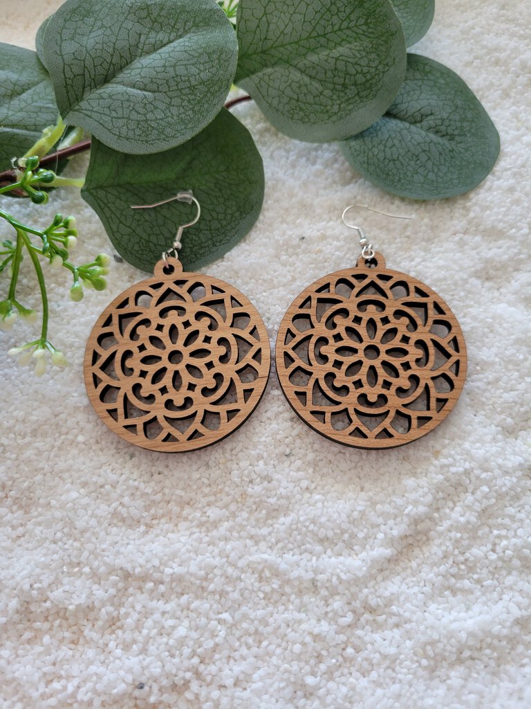 Bohemian style Wooden Earrings