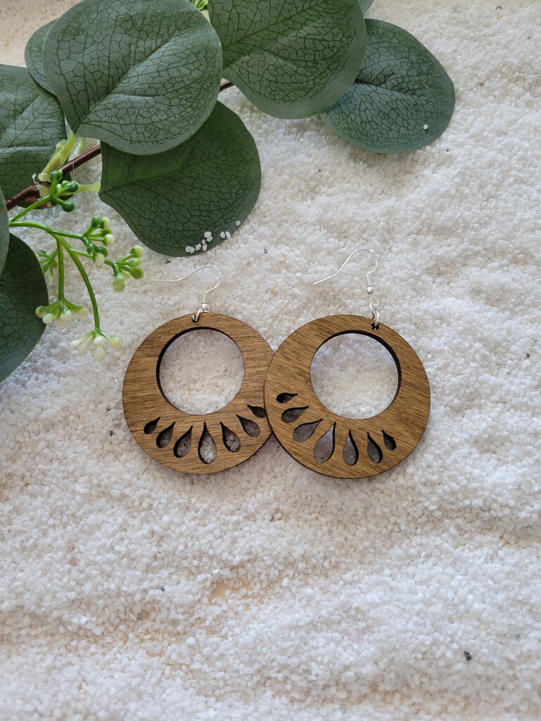 Bohemian style Wooden Earrings