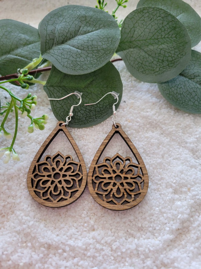 Bohemian style Wooden Earrings