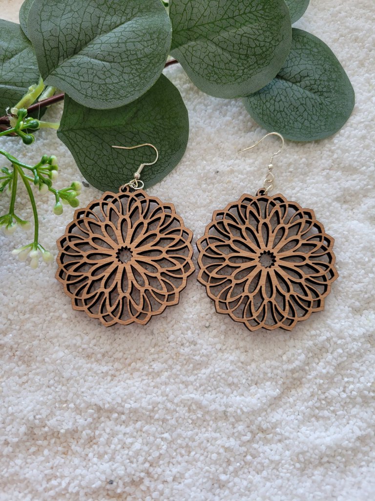 Bohemian style Wooden Earrings