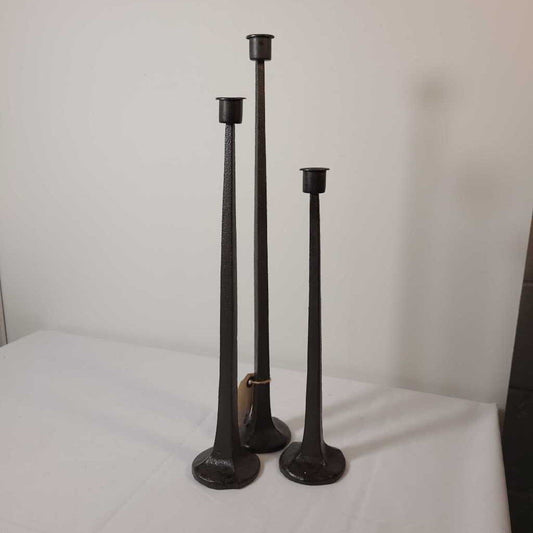 Iron Candle Holders - Set of three