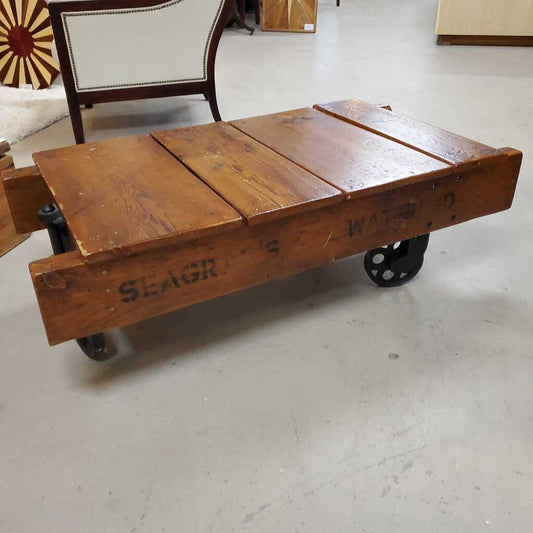 SEAGRAM'S FACTORY CART COFFEE TABLE