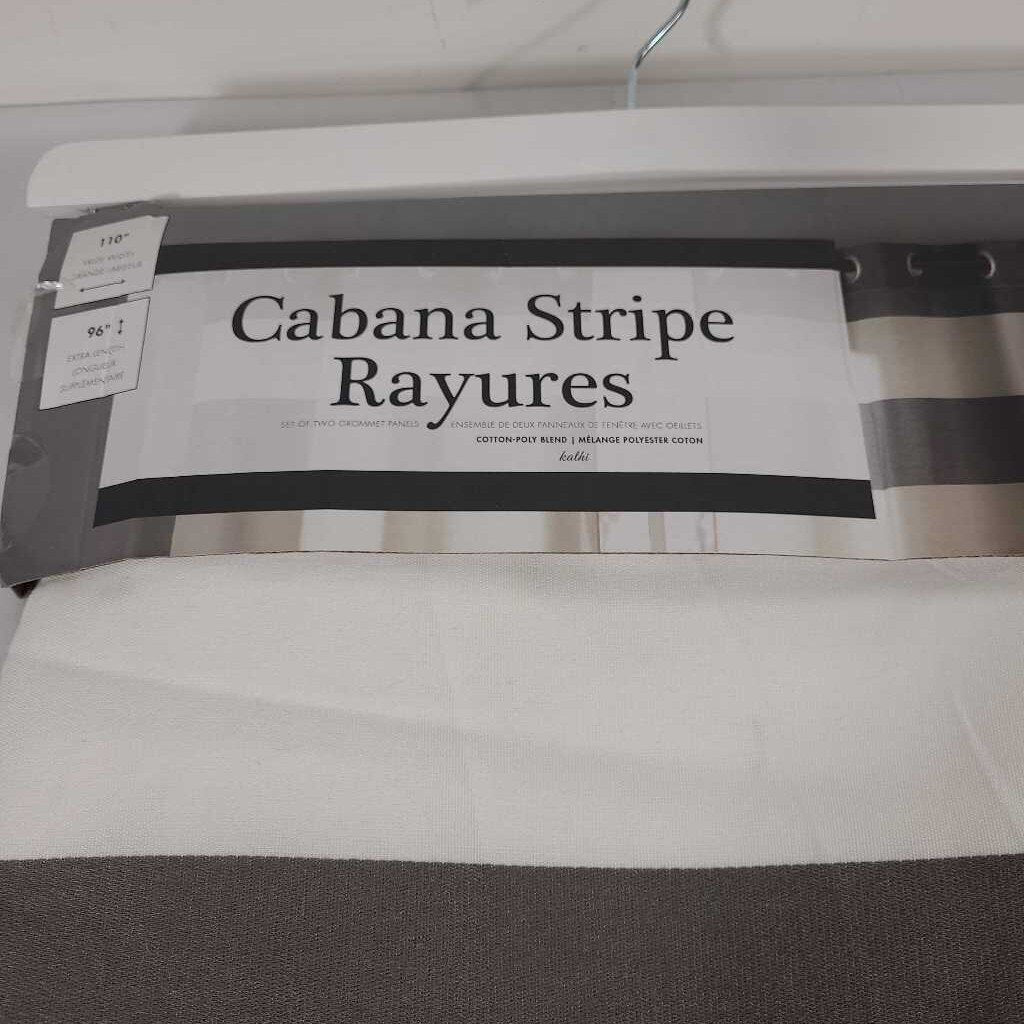 CABANA STRIPE GROMMET CURTAINS