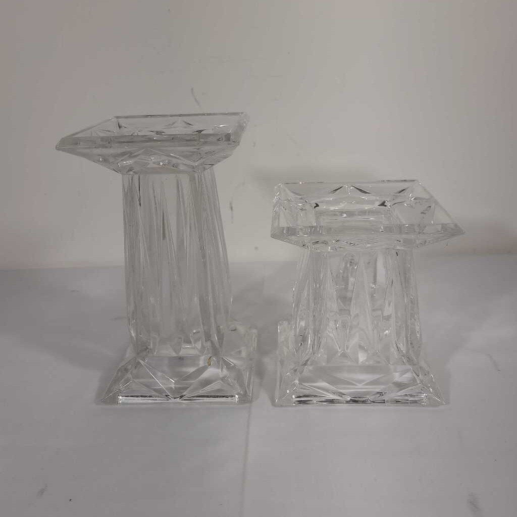 PR GLASS CANDLE HOLDERS