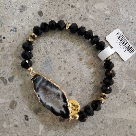 Agate and Gold Bracelet