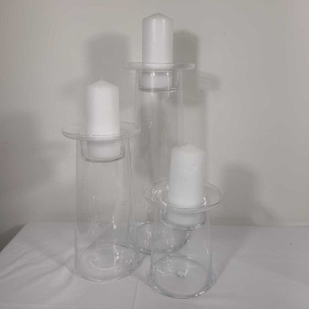 S/3 PARTYLITE CANDLE HOLDERS