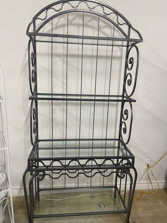 IRON & GLASS BAKERS RACK