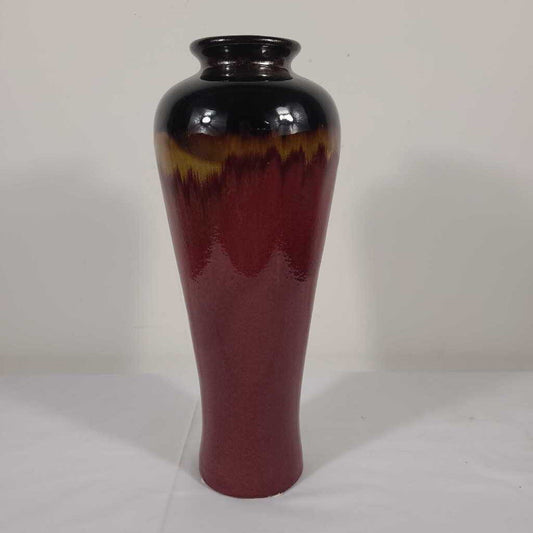 RED CERAMIC VASE