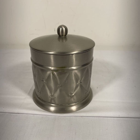 LIDDED SILVER JAR