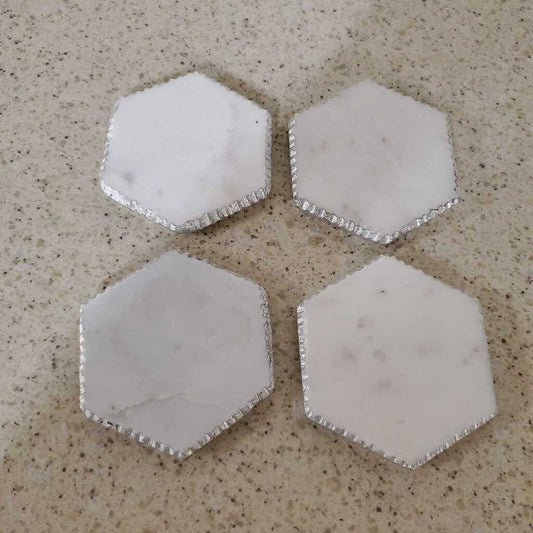 S/4 MARBLE COASTERS