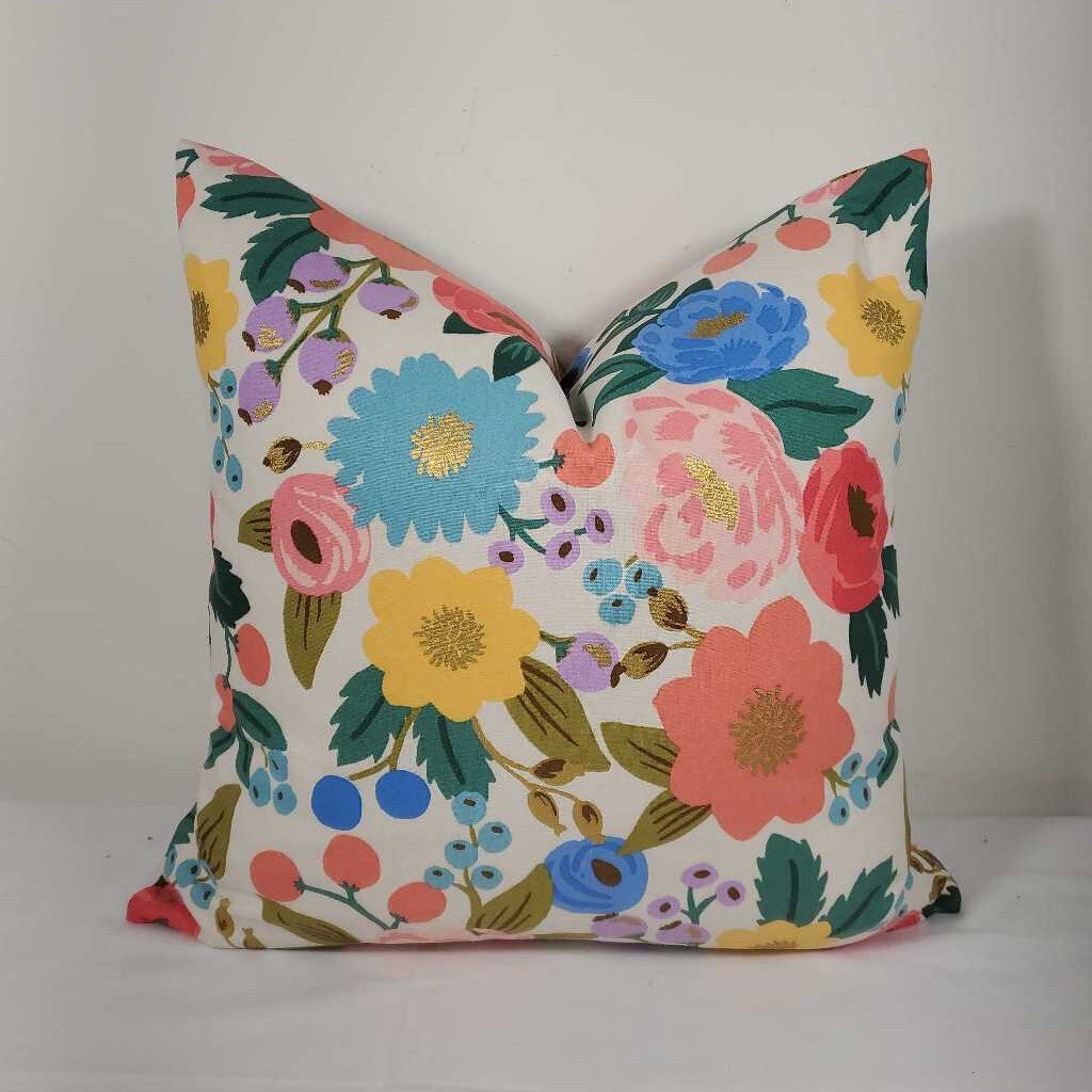 Pillow - rifle paper co floral - mod floral 20x20