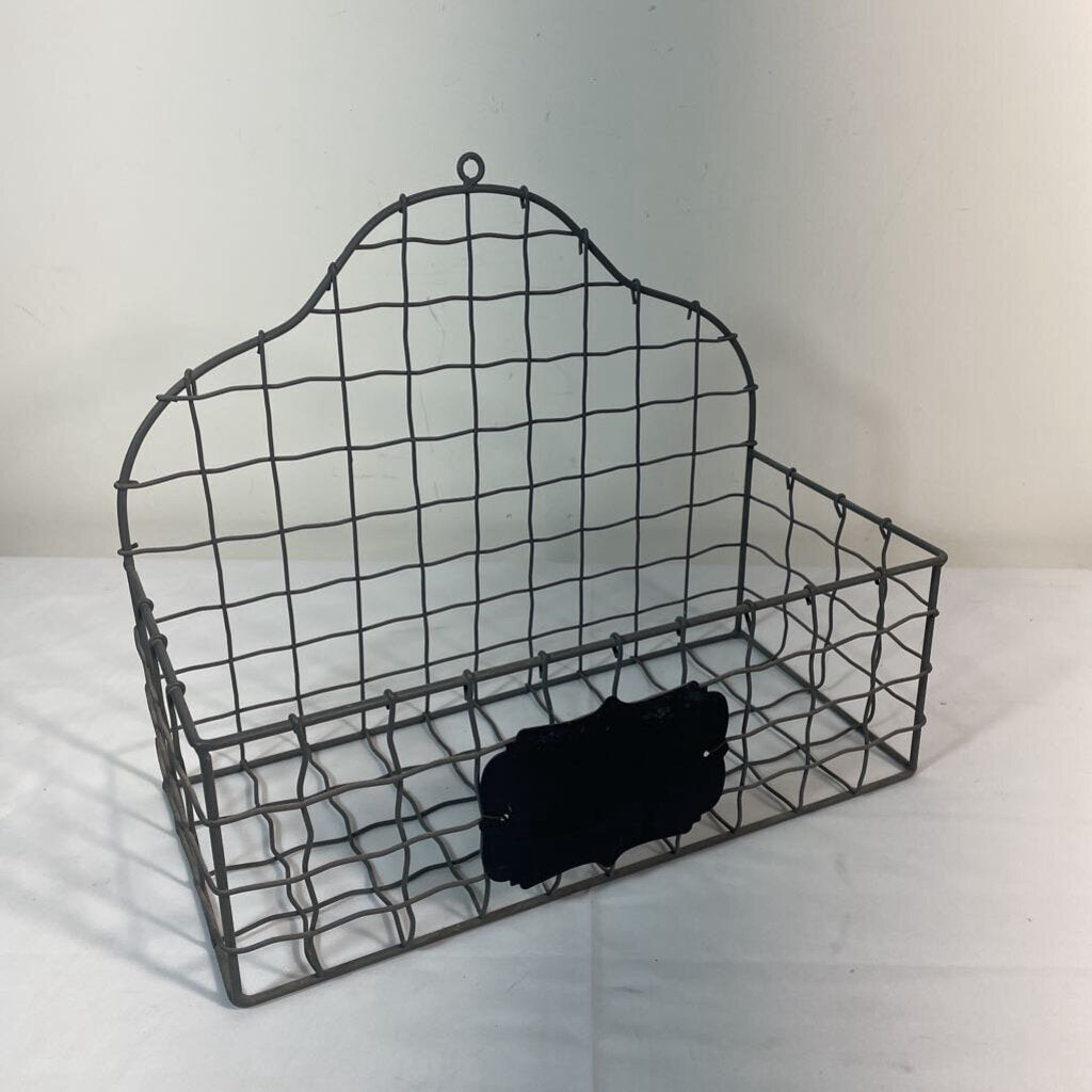 WIRED MAIL BASKET W/ CHALKBOARD