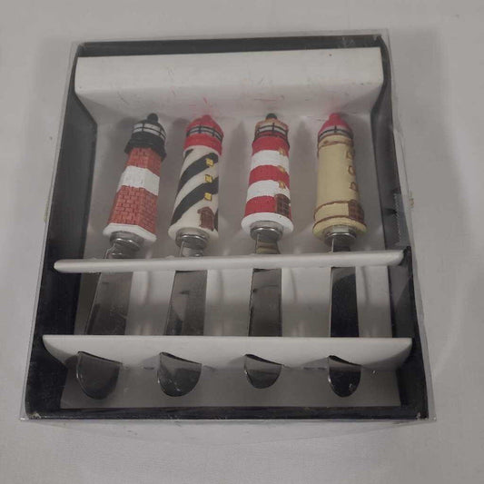 S/4 LIGHTHOUSE CHEESE KNIVES