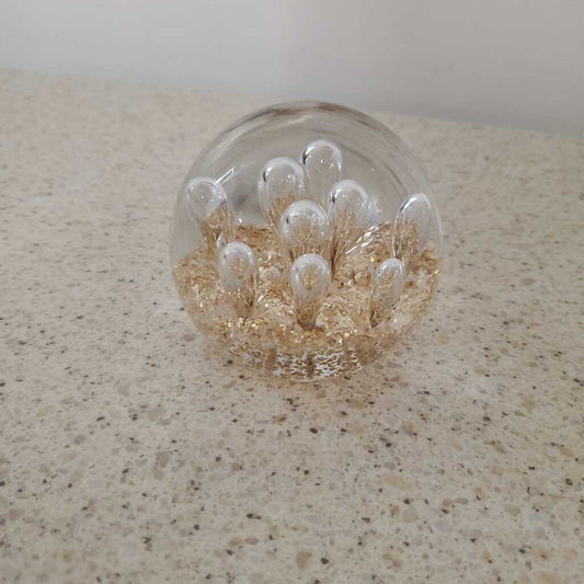 GLASS PAPERWEIGHT