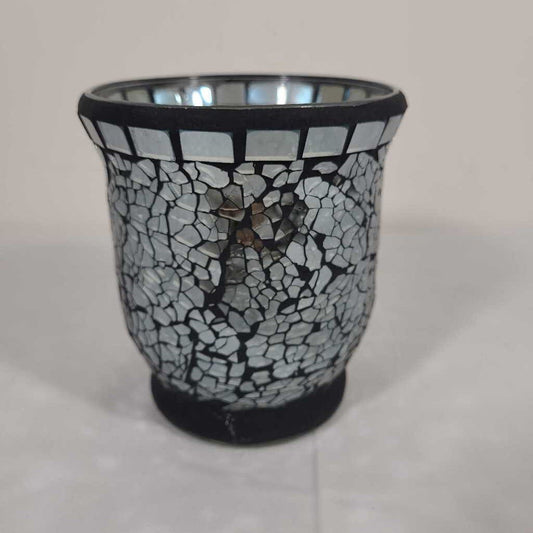 MOSAIC GLASS CANDLE HOLDER