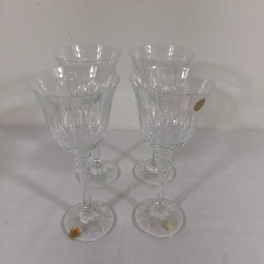 S/4 CRISTALLERIE ZWIESEL CRYSTAL WINE GLASSES