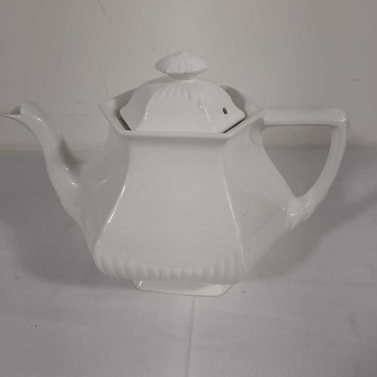 ADAMS WHITE FINE CHINA TEAPOT