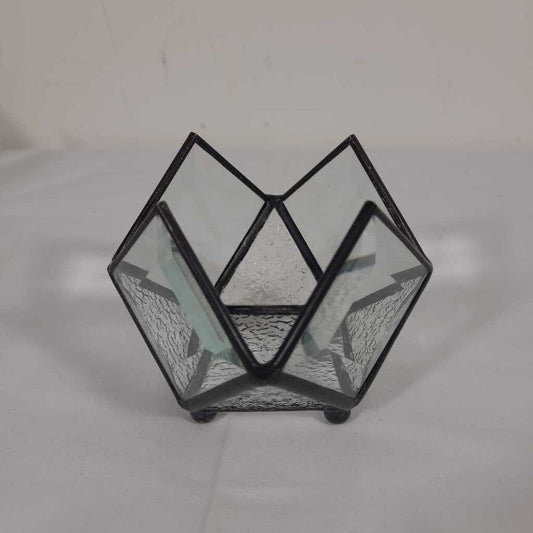 LEAD GLASS CANDLE HOLDER