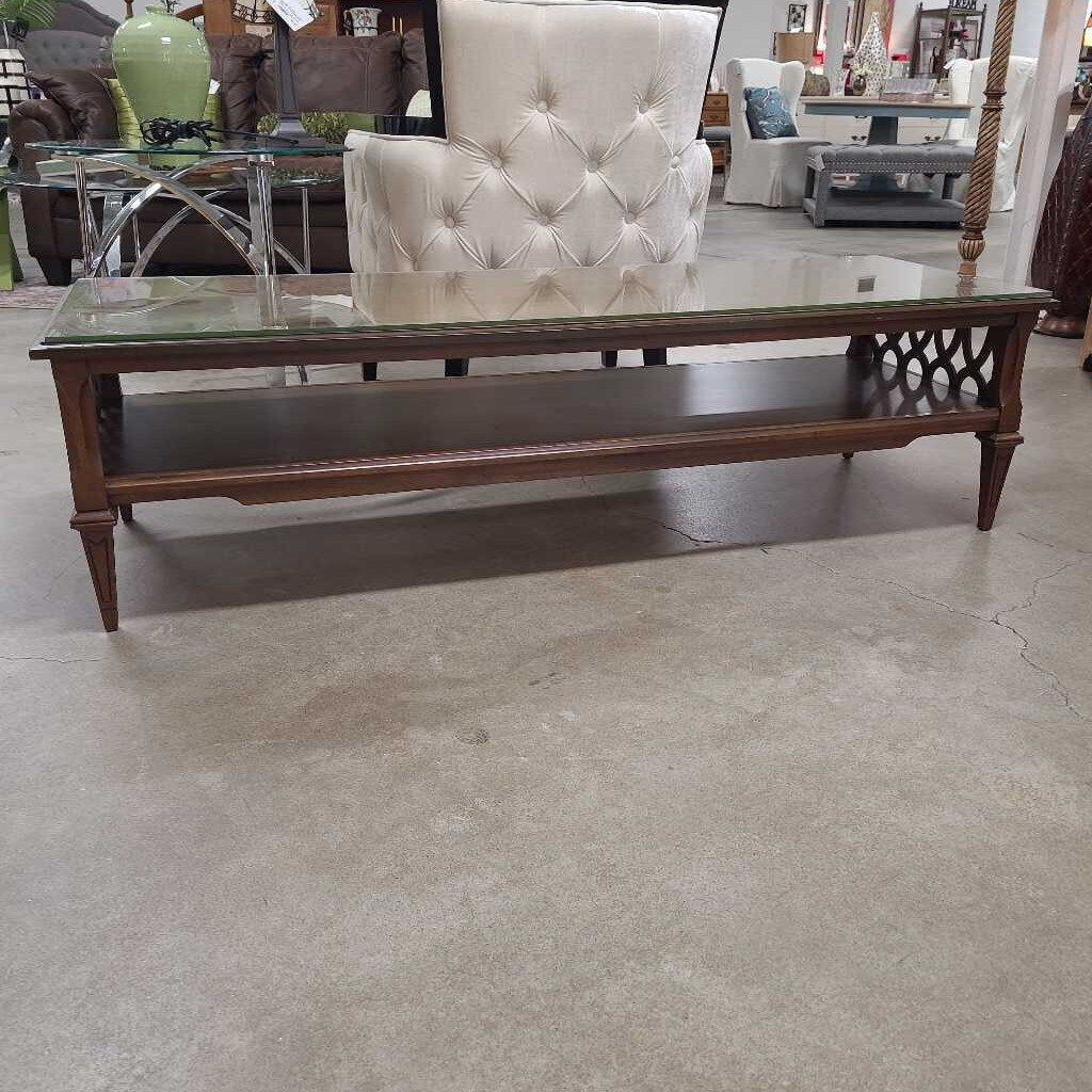 MCM COFFEE TABLE W/SHELF