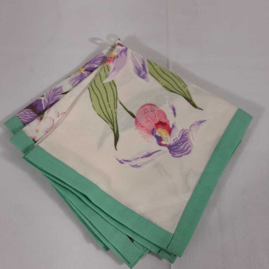 S/4 FLORAL NAPKINS