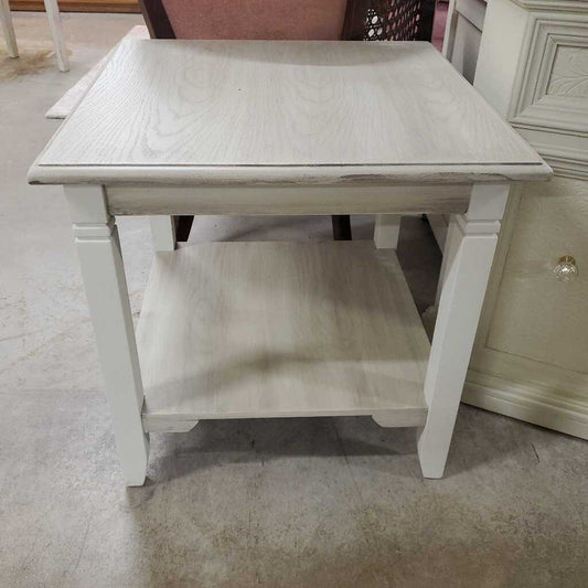 NEWLY PAINTED END TABLE