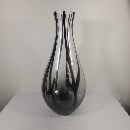 GLASS FLOOR VASE