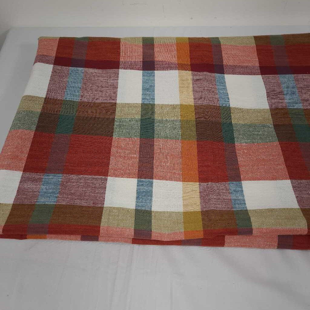 60" X 100" PLAID TABLECLOTH