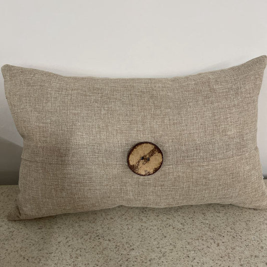 DOWN FILLED BUTTON LUMBAR PILLOW