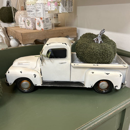 Vintage Inspired White Truck Decor/Planter