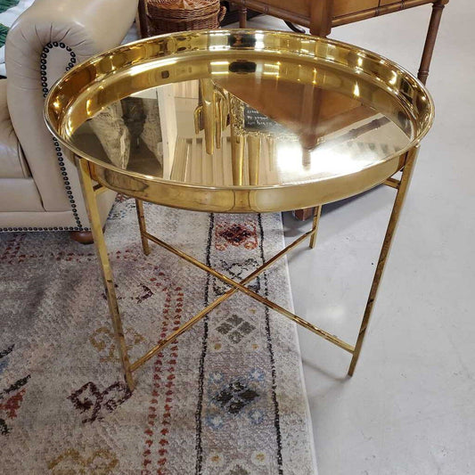 GOLD TRAY TABLE