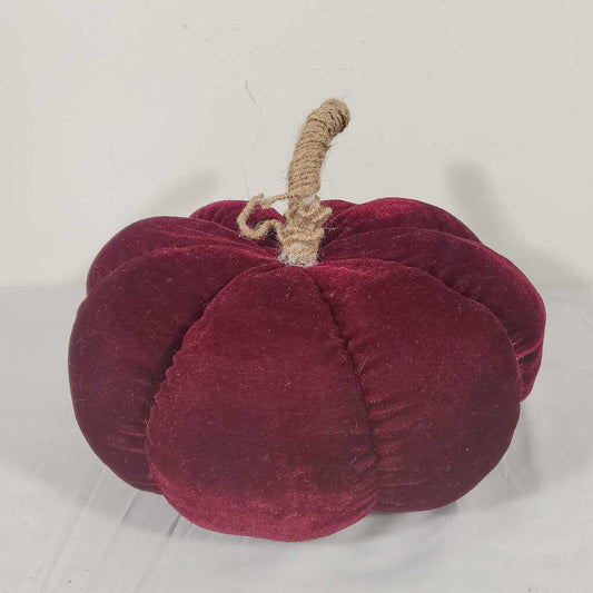 WEIGHTED CRANBERRY VELVET PUMPKIN