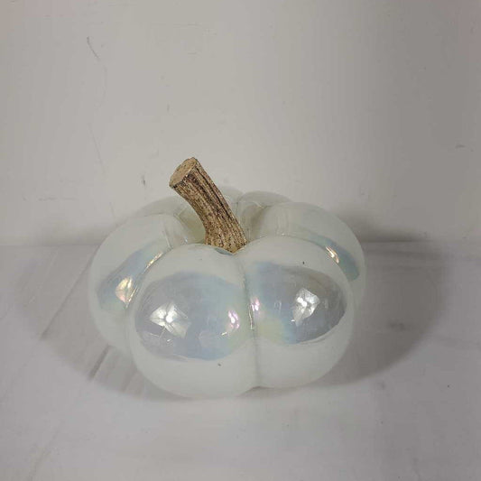 GLASS PUMPKIN - OPALESCENT