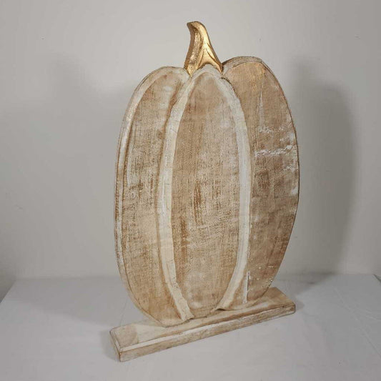 LG WOODEN PUMPKIN