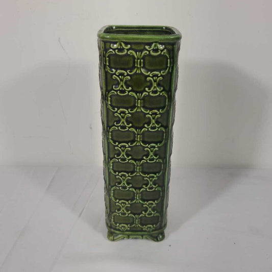 VTG E.O BRODY GREEN VASE