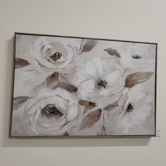 FLORAL FRAMED CANVAS