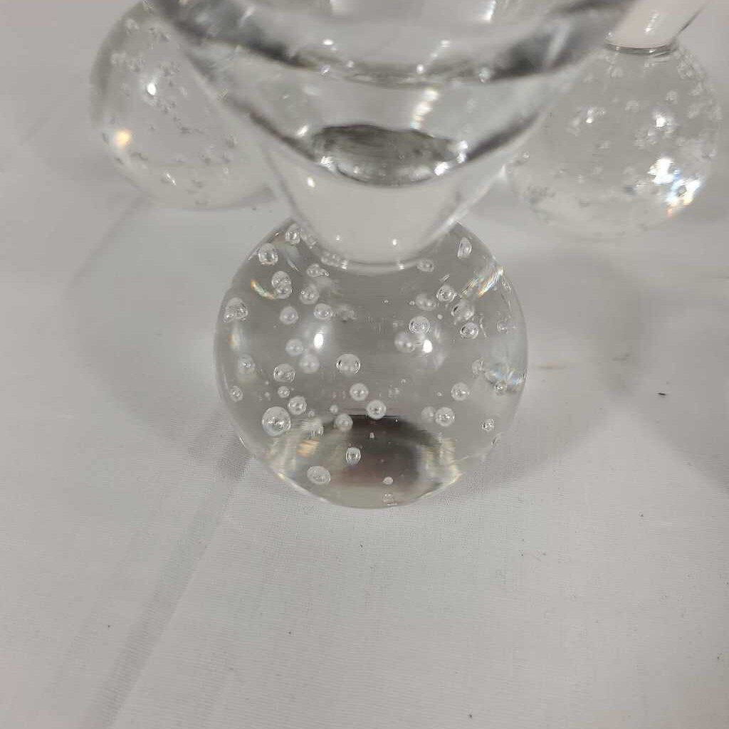 S/6 BUBBLE BASE MARTINI GLASSES