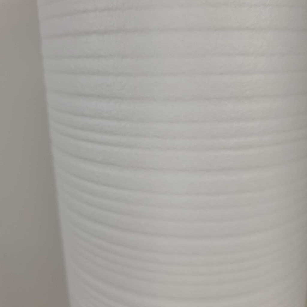 RIBBED CERAMIC FLOOR VASE