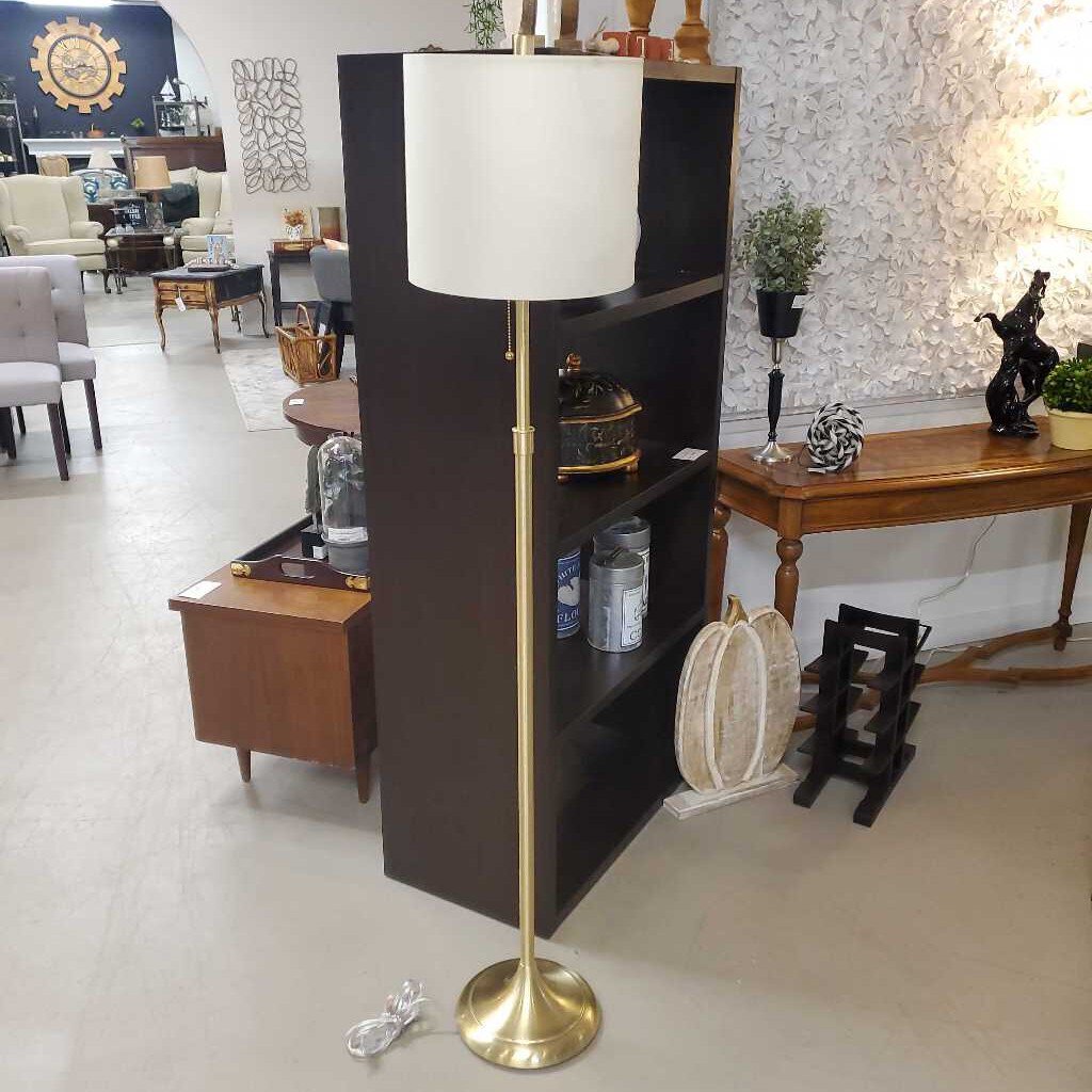 GOLD BASE FLOOR LAMP