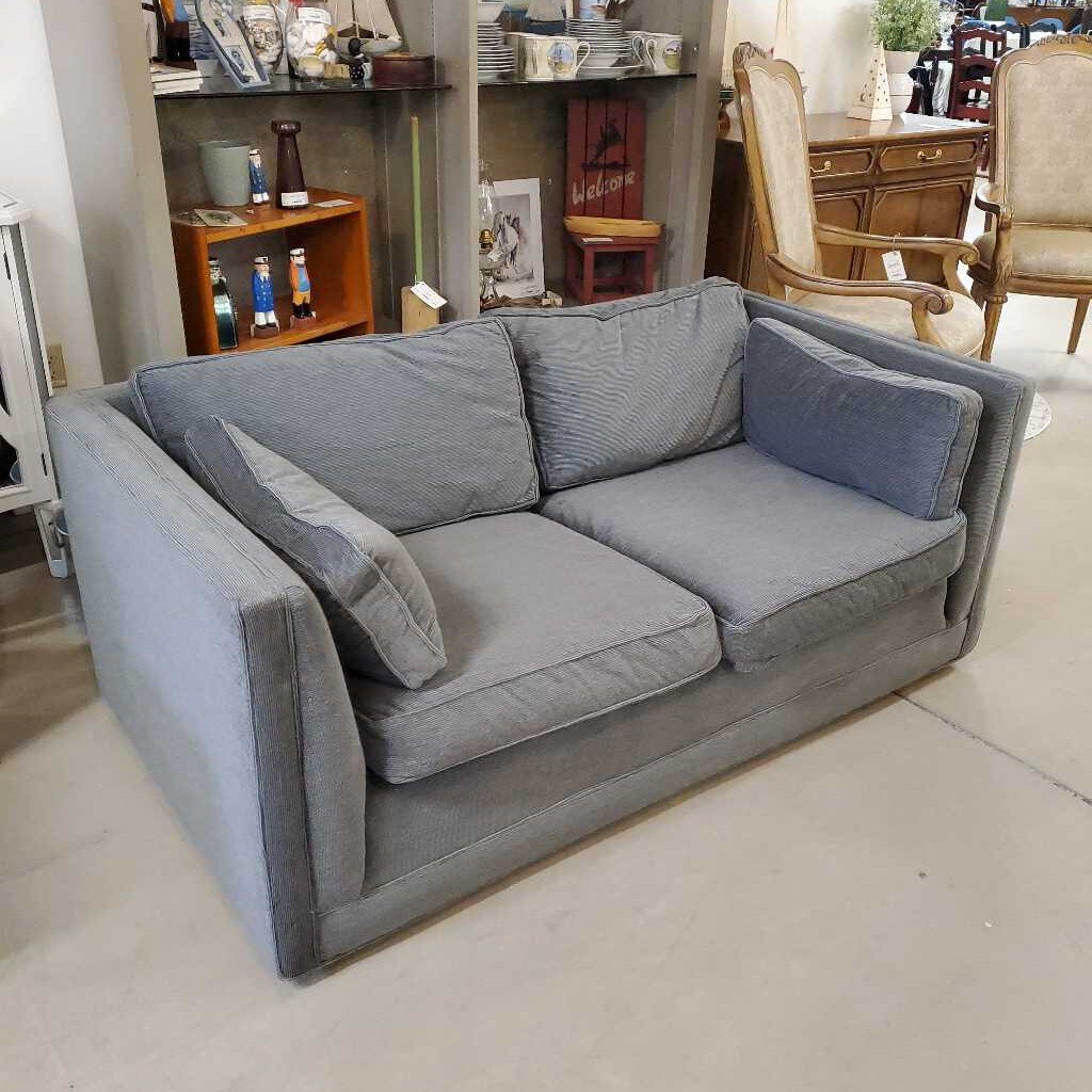 CORDUROY GREY LOVESEAT