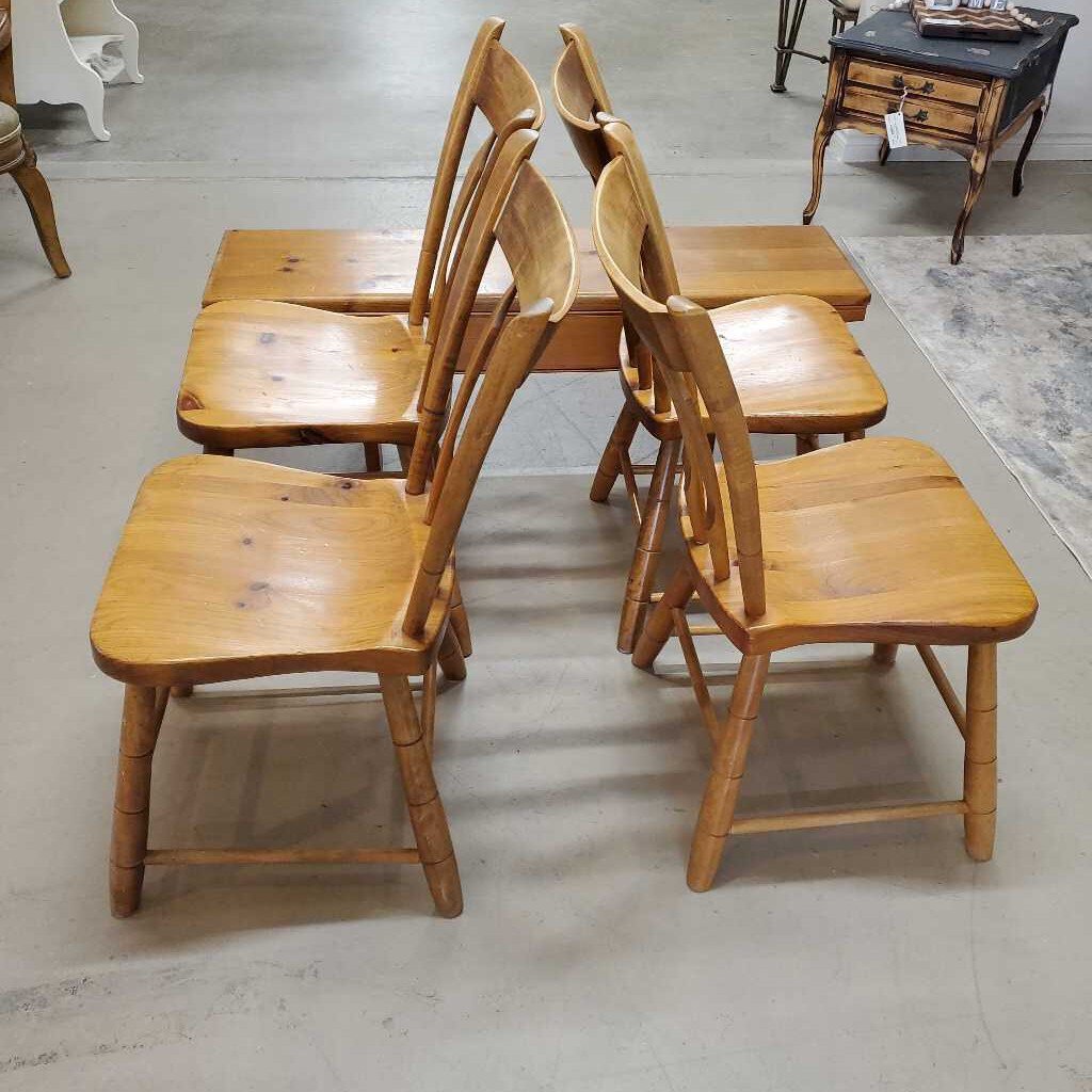 S/4 PINE CHAIRS