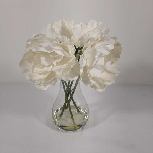 WHITE FLOWERS IN VASE