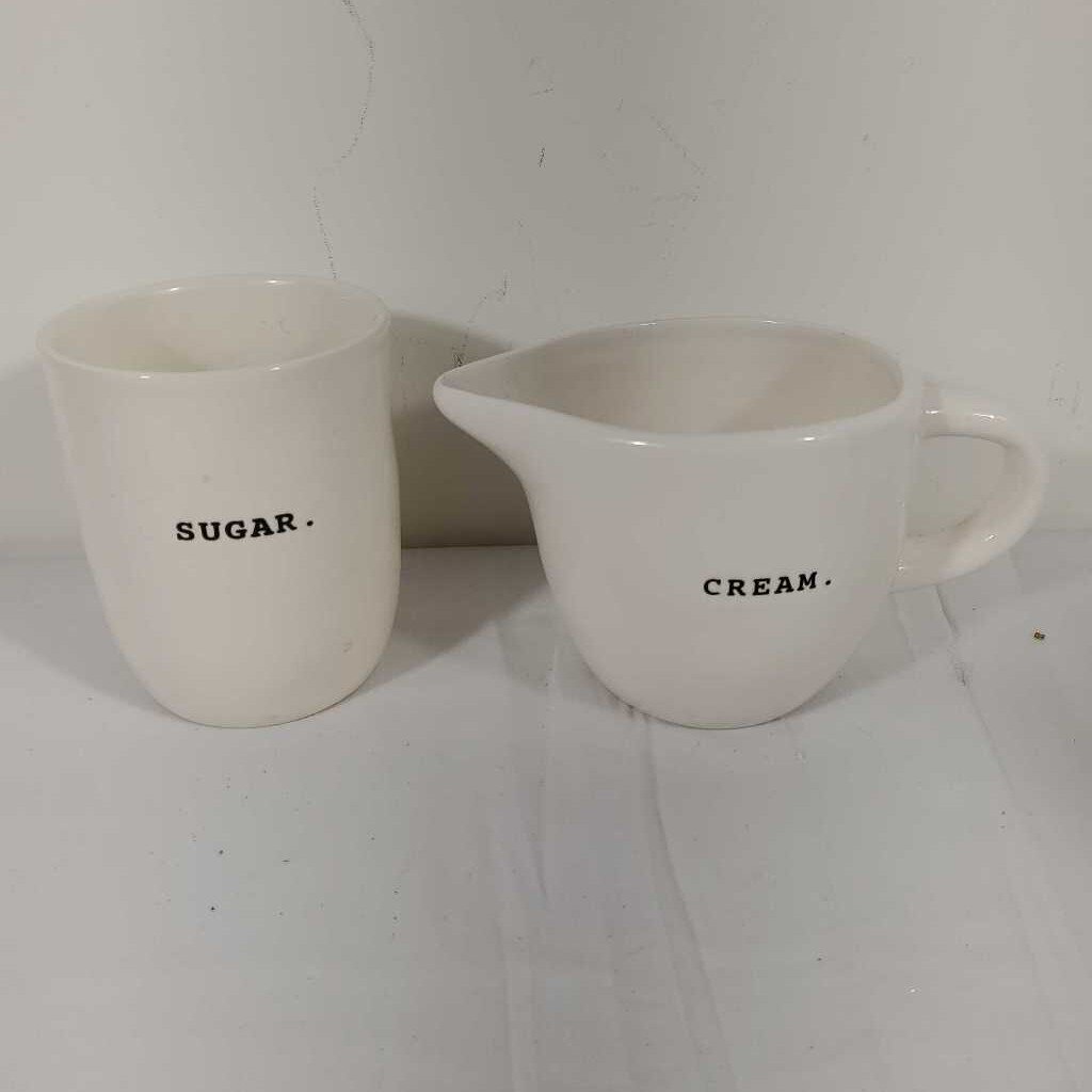 RAE DUNN CREAM & SUGAR