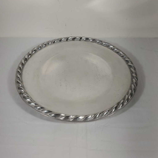 MARIPOSA ROUND SILVER PLATE