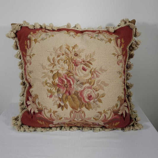 LG SQ NEEDLEPOINT DOWN FILLED PILLOW