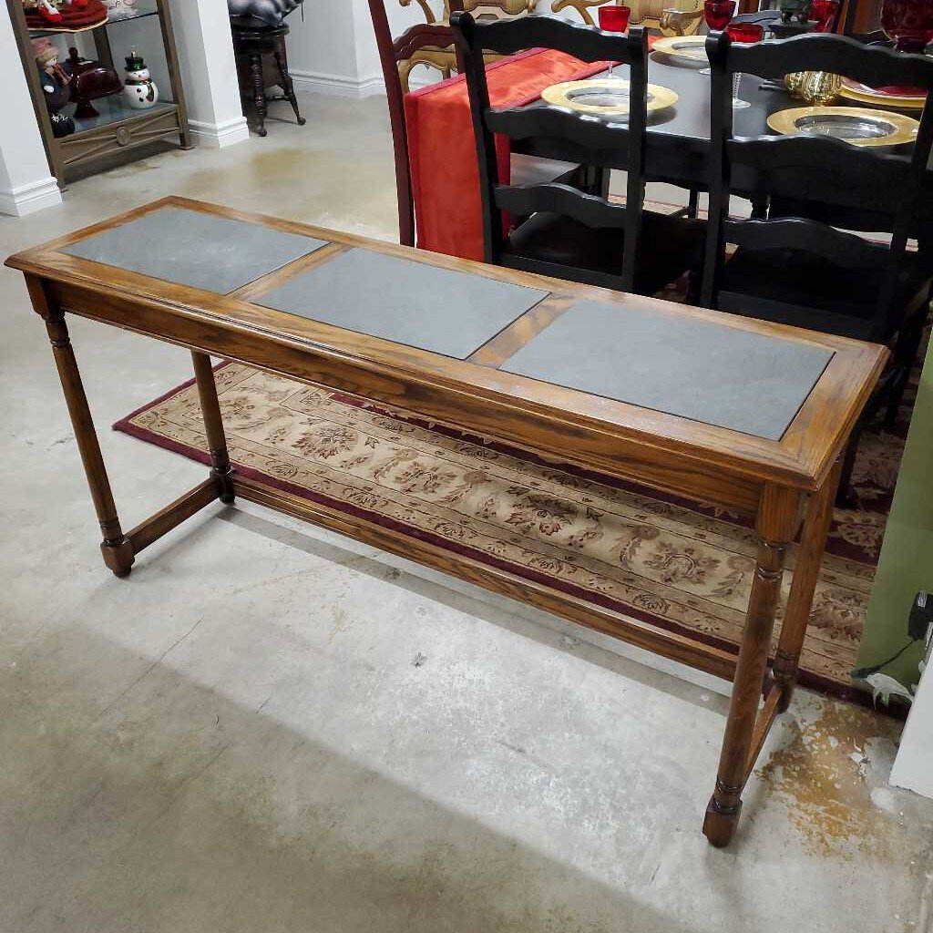 SLATE TOP HALL TABLE