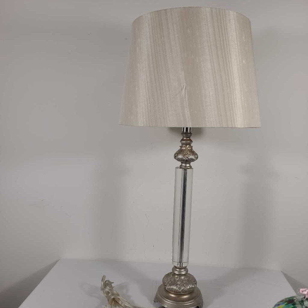 LG GLASS COLUMN TABLE LAMP