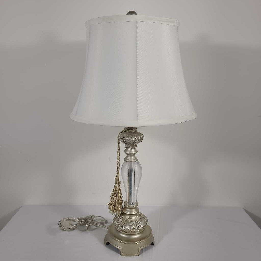 SM GLASS COLUMN TABLE LAMP