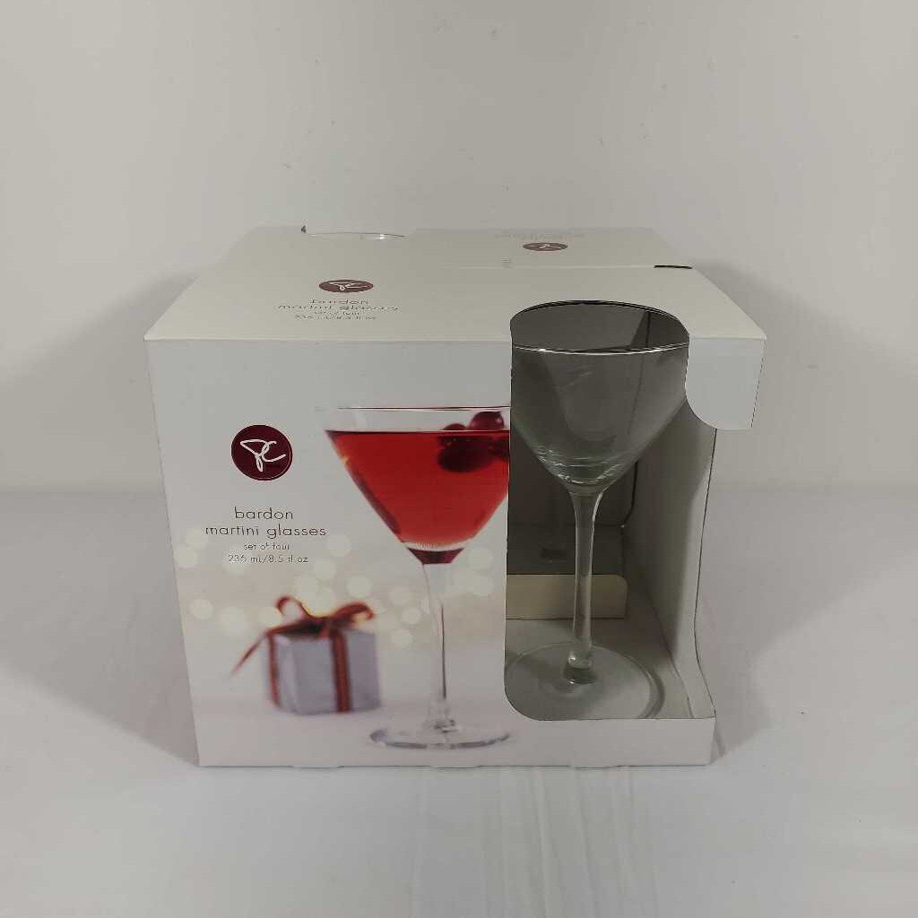 S/4 BARDON MARTINI GLASSES