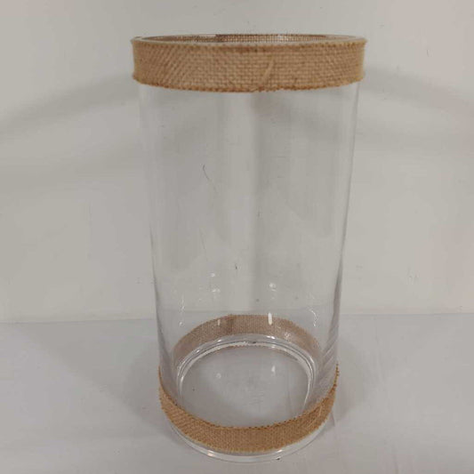 BURLAP CYLINDER VASE